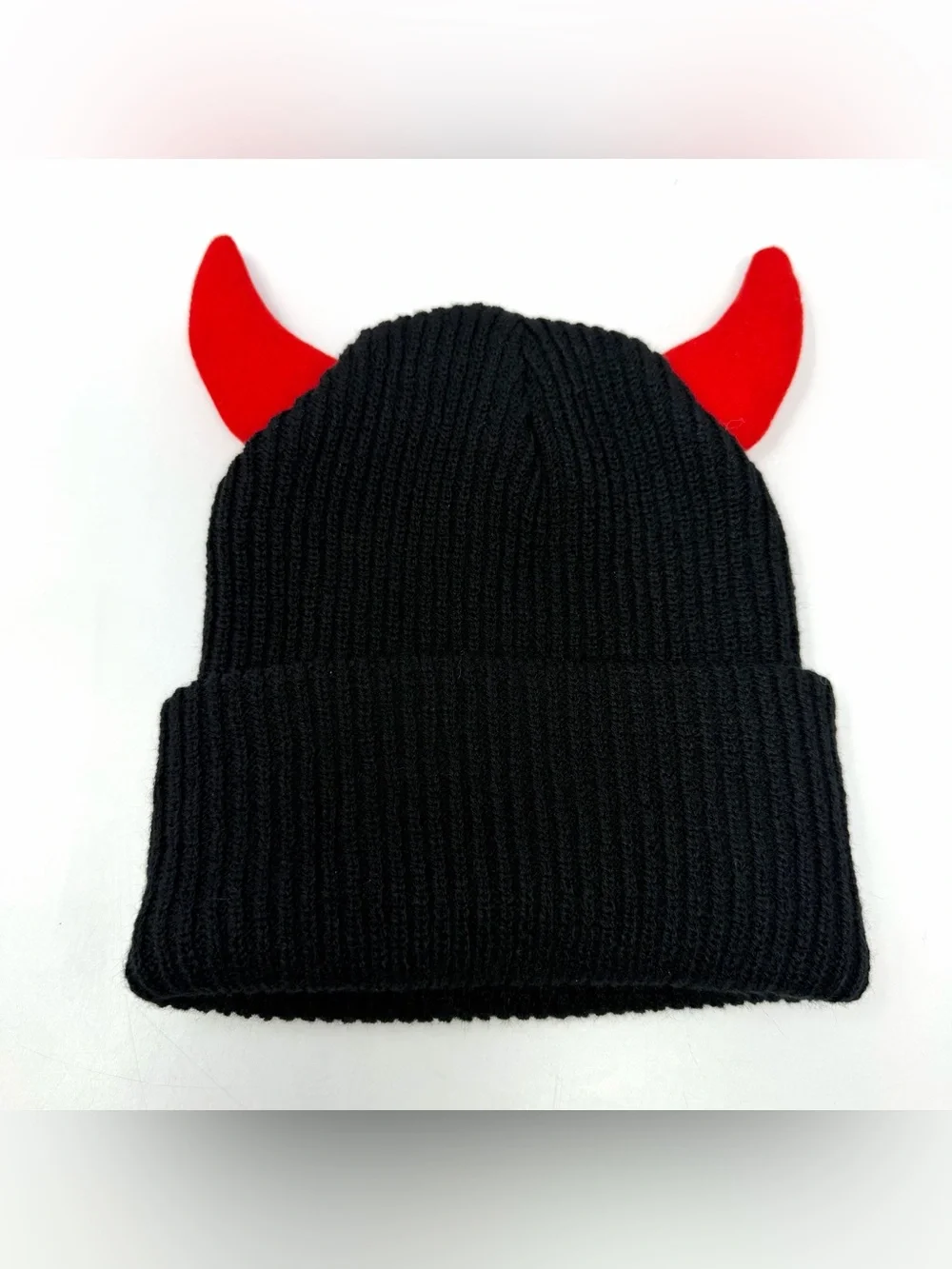 Baby Monster Beanie W/ Horns Black Hello Monsters World Tour VIP Merch Kpop NEW